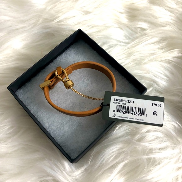 NWT All saints leather carabiner bracelet - Picture 2 of 4